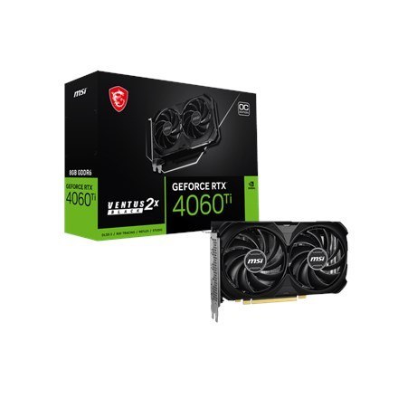 Karta Graficzna VGA PCIE16 RTX4060TI 8GB GDDR6/4060TI 8G VEN 2X BLK E1 OC MSI