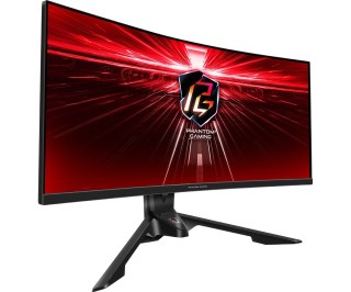 Monitor ASRock 34" Curved Phantom Gaming Monitor PG34WQ15R3A 2xHDMI DP USB-C WiFi głośniki 2x2W