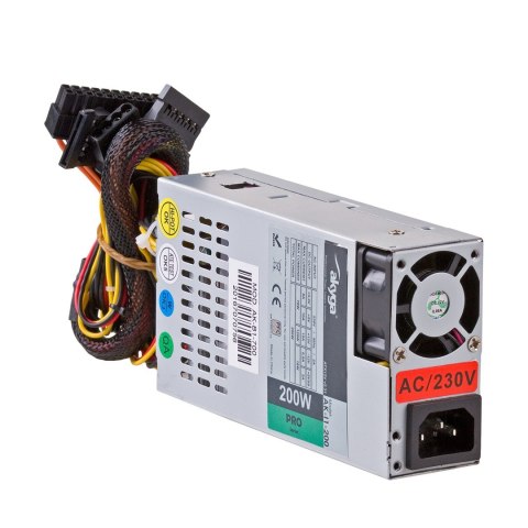 Zasilacz 1U mini ITX / Flex ATX 200W Akyga AK-I1-200 P4 PFC FAN 3xSATA