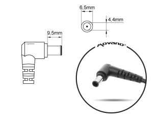 Zasilacz sieciowy Mitsu 19.5V 3.9A (6.5x4.4 pin) do notebooka Sony