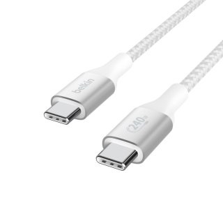 240W BRAIDED C-C CABLE 2M WHT/