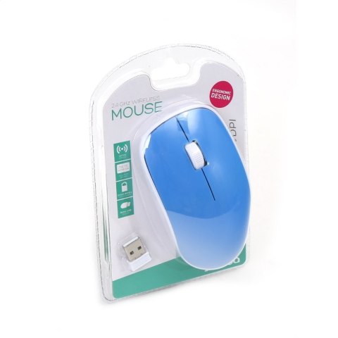 OMEGA MYSZ BEZPRZEWODOWA MOUSE WIRELESS 1200DPI BLUE [42862]