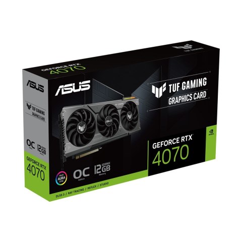 Karta Graficzna VGA -GAMING ASUS PCIE16 RTX4070 12GB GDDR6X/TUF-RTX4070-O12G