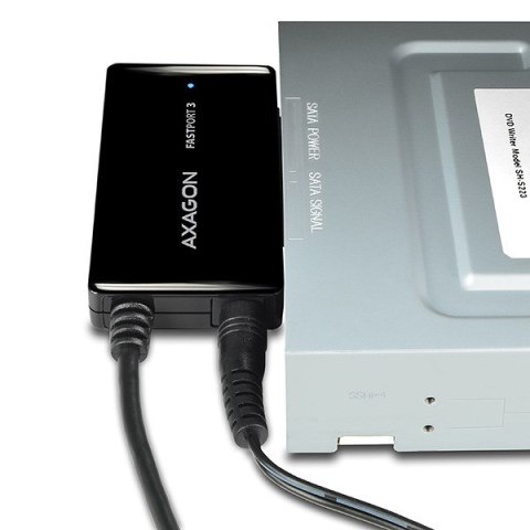 AXAGON ADSA-FP3 FASTPort3 Adapter, USB3.0, HDD/SSD/ODD, SATA 6G - zasilacz sieciowy