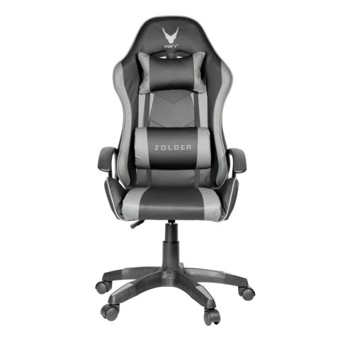 VARR GAMING CHAIR FOTEL GAMINGOWY ZOLDER GAS LIFT TWO PILLOWS GREY+BLACK [45859]