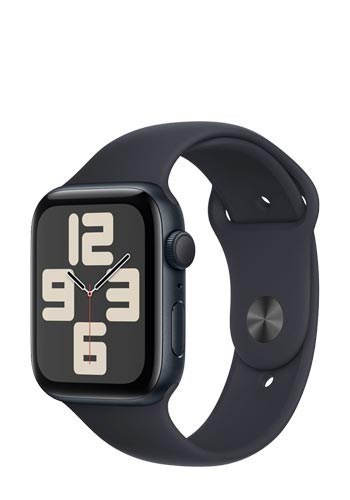 APPLE WATCH SE 2ND GENERATION 2023 (GPS) 44MM MIDNIGHT ALUMINUM CASE WITH MIDNIGHT SPORT BAND - M/L - MIDNIGHT