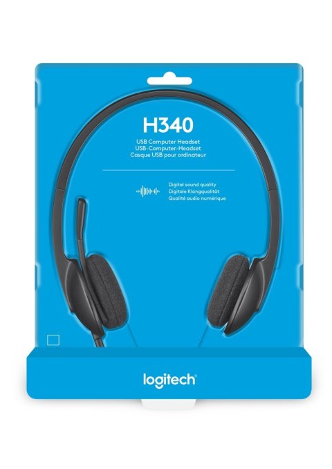 ZESTAW SŁUCHAWKOWY USB H340 981-000475 LOGITECH