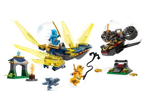 LEGO Ninjago 71798 Nya i Arin — bitwa na grzbiecie małego smoka