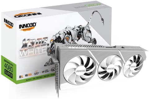 Karta graficzna INNO3D GeForce RTX 4080 SUPER X3 OC White 16GB GDDR6X N408S3-166XX-18703259