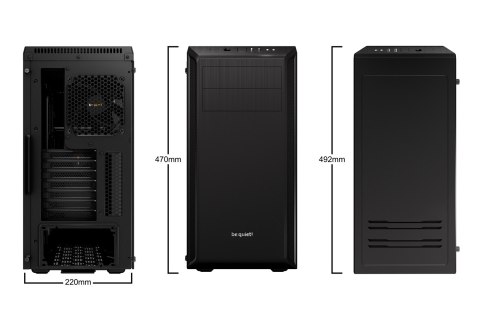 Obudowa BE QUIET! Pure Base 600 BGW21 (ATX, Micro ATX, Mini ITX; kolor czarny)