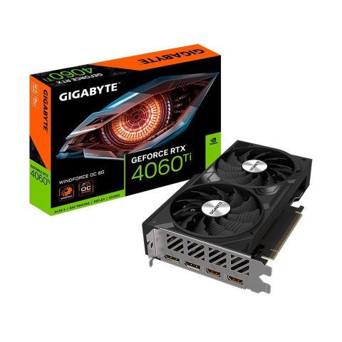 Karta graficzna GIGABYTE GeForce RTX 4060 Ti WINDFORCE OC 8GB GDDR6 GV-N406TWF2OC-8GD