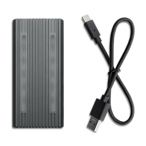 Qoltec 52272 Obudowa | kieszeń na dysk M.2 SSD | SATA | NVMe | RGB LED | USB-C | 4TB Qoltec 52272 Obudowa | kieszeń na dysk M.2 SSD | SATA | NVMe | RGB LED | USB-C | 4TB