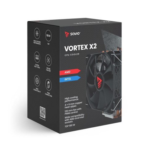 Wentylator CPU SAVIO VORTEX X2