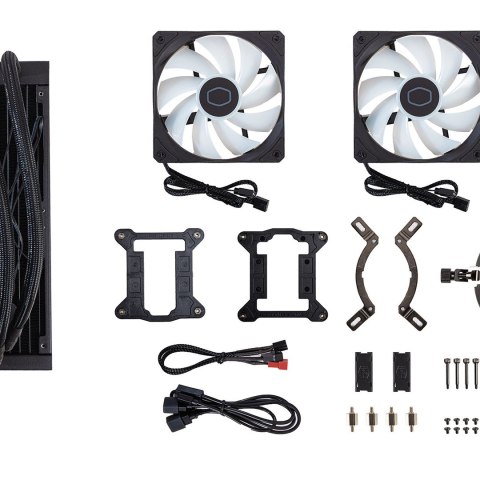 Cooler Master MasterLiquid 240L Core ARGB Procesor Liquid cooling kit 12 cm Czarny