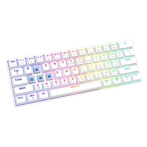 Klawiatura przewodowa SAVIO WHITEOUT X2 Blue Outemu, Hot Swap, mechaniczna, podświetlenie RGB Klawiatura przewodowa SAVIO WHITEOUT X2 Blue Outemu, Hot Swap, mechaniczna, podświetlenie RGB