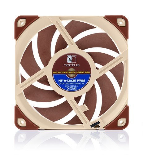 Noctua NF-A12x25 PWM indsats med bla