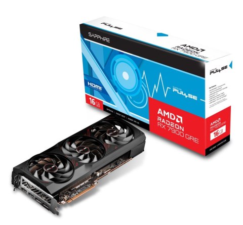 Karta graficzna SAPPHIRE Radeon RX 7900 GRE PULSE Gaming OC 16GB GDDR6 11325-04-20G