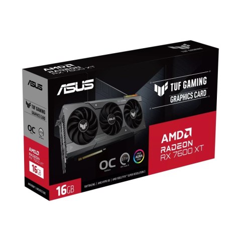 Karta graficzna ASUS GeForce RX 7600XT TUF GAMING OC 16 GB GDDR6 TUF-RX7600XT-O16G-GAMING