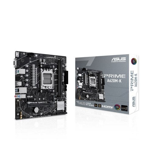ASUS PRIME A620M-K AMD A620 Gniazdo AM5 micro ATX ASUS PRIME A620M-K AMD A620 Gniazdo AM5 micro ATX