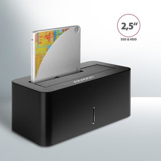 Stacja dokująca AXAGON ADSA-SN, USB 3.0, 1x 2.5"/3.5" SSD/HDD, SATA 6 - czarna