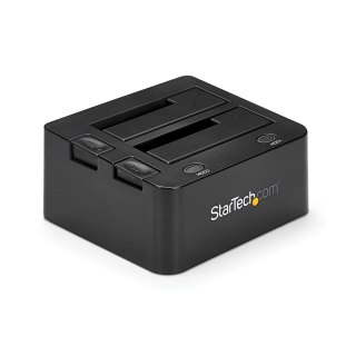 StarTech.com SDOCK2U33 stacja dokująca do dysków twardych USB 3.2 Gen 1 (3.1 Gen 1) Type-B Czarny