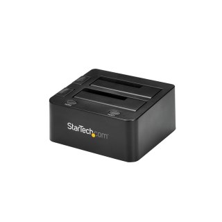 StarTech.com SDOCK2U33 stacja dokująca do dysków twardych USB 3.2 Gen 1 (3.1 Gen 1) Type-B Czarny