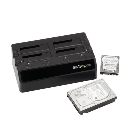 StarTech.com SDOCK4U33 stacja dokująca do dysków twardych USB 3.2 Gen 1 (3.1 Gen 1) Type-B Czarny