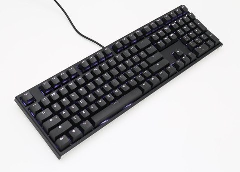 Ducky One 2 Podświetlana Klawiatura Gamingowa PBT, MX Niebieska, Biała dioda LED - Czarna