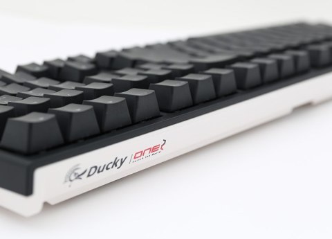 Ducky One 2 Podświetlana Klawiatura Gamingowa PBT, MX Niebieska, Biała dioda LED - Czarna