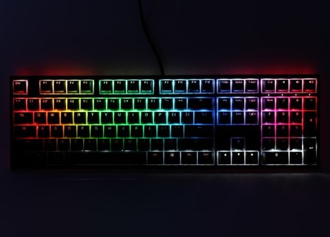 Klawiatura Gamingowa Ducky One 2 z Podświetleniem PBT, MX-Black, RGB LED - Czarna