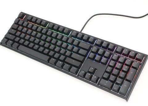 Klawiatura Gamingowa Ducky One 2 z Podświetleniem PBT, MX-Black, RGB LED - Czarna