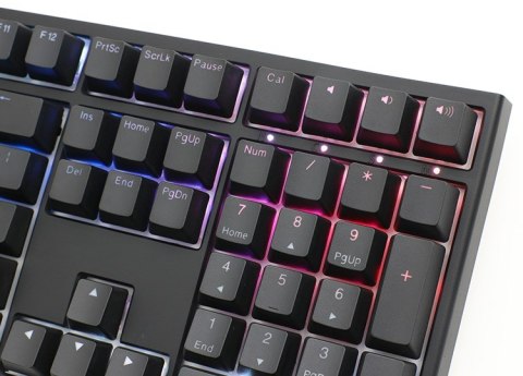 Klawiatura Gamingowa Ducky One 2 z Podświetleniem PBT, MX-Black, RGB LED - Czarna