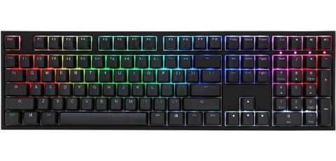 Klawiatura Gamingowa Ducky One 2 z Podświetleniem PBT, MX-Black, RGB LED - Czarna