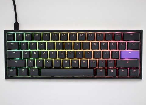 Klawiatura do gier Ducky One 2 Mini, MX-Brown, RGB-LED - czarna, układ CH-E