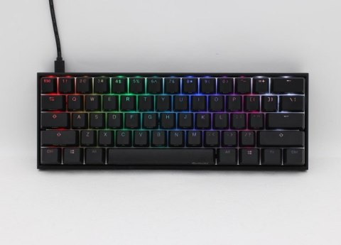 Klawiatura gamingowa Ducky Mecha Mini, MX-Silent-Red, RGB-LED - czarna