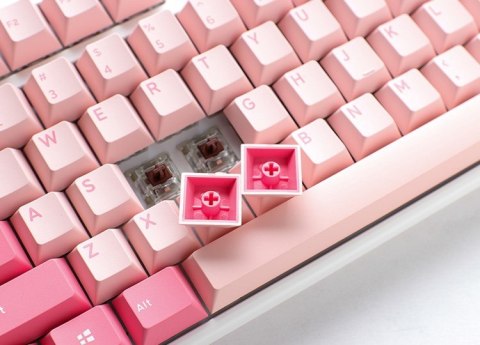 Klawiatura gamingowa Ducky One 3 Gossamer Pink TKL - MX-Ergo-Clear (US)