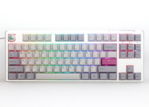 Klawiatura gamingowa Ducky One 3 Mist Grey TKL, RGB LED - MX-Silent-Red (US)