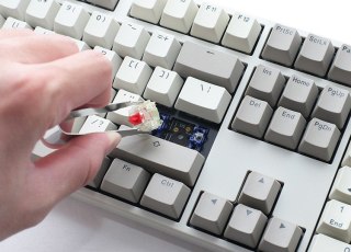 Klawiatura gamingowa Ducky Origin Vintage, Cherry MX-Speed-Silver