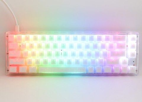 Ducky One 3 Aura Biała Klawiatura Gamingowa SF, RGB LED - MX-Red