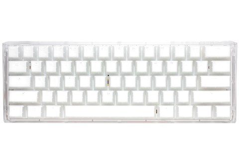 Ducky One 3 Aura Biała Mini Klawiatura Gamingowa, RGB LED - MX-Brązowy