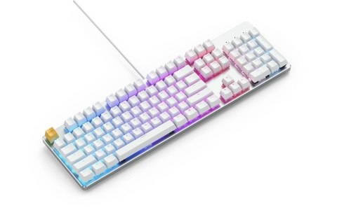 Glorious PC Gaming Race GMMK klawiatura USB QWERTY Amerykański międzynarodowy Srebrny, Biały