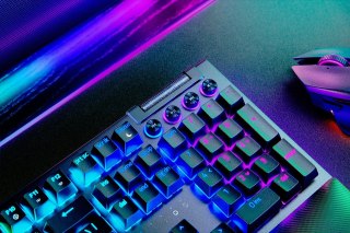 Klawiatura do gier Razer BlackWidow V4 Pro, zielony przełącznik, USB, układ brytyjski