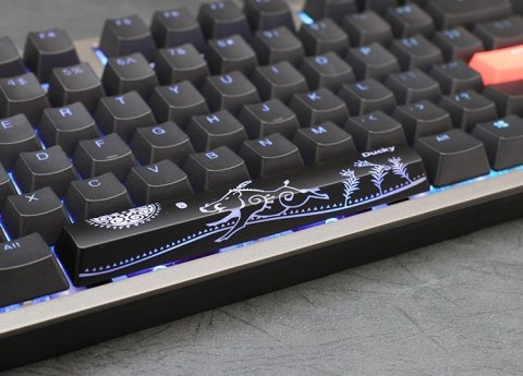 Klawiatura gamingowa Ducky Shine 7 PBT, MX Speed Silver, RGB-LED - Brąz