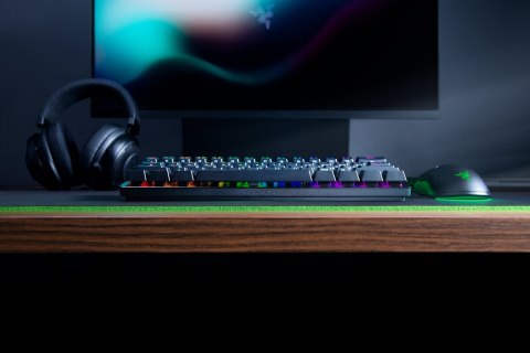 Razer | Łowca Mini 60% | Klawiatura do gier | Opto-mechaniczny | Światło LED RGB | NORD | Czarny | Przewodowy