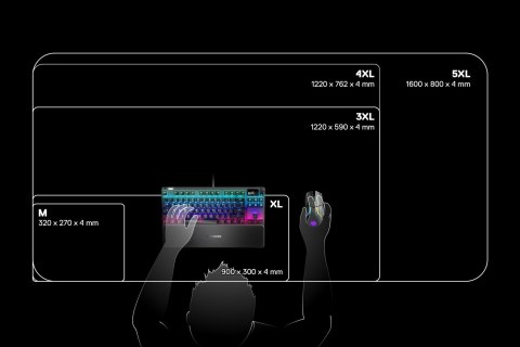 Tkanina pryzmatyczna SteelSeries QcK - oplyst t