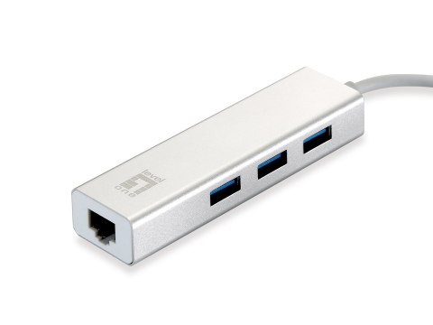 Adapter LevelOne USB3.0 -> GBit-LAN + koncentrator USB3.0