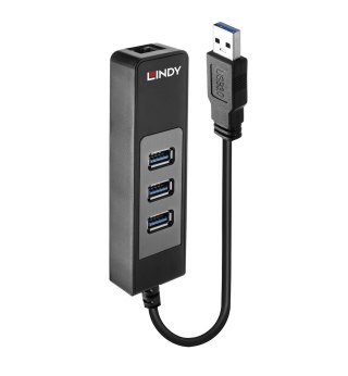 Lindy 43176 huby i koncentratory USB 3.2 Gen 1 (3.1 Gen 1) Type-A 5000 Mbit/s Czarny