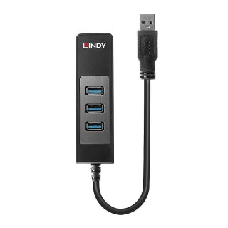 Lindy 43176 huby i koncentratory USB 3.2 Gen 1 (3.1 Gen 1) Type-A 5000 Mbit/s Czarny