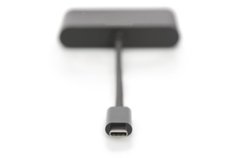 Multi Adapter HDMI, USB C, USB A na USB 3.1 Typ C4K 30Hz UHD, z audio, czarny