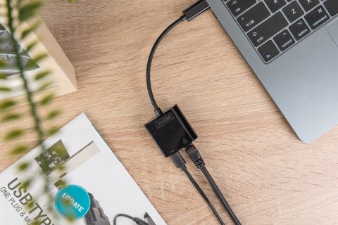 Palec | Adapter USB-Type-C Gigabit Ethernet + PD z funkcją zasilania | DN-3027 | Ilość portów HDMI